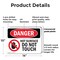 Signmission Hot Surface Sign, 10 in H x 14 in W, Plastic, Hot Surface Do Not Touch OS-2PACK-DS-P-1014-L-2231 - alternate 6